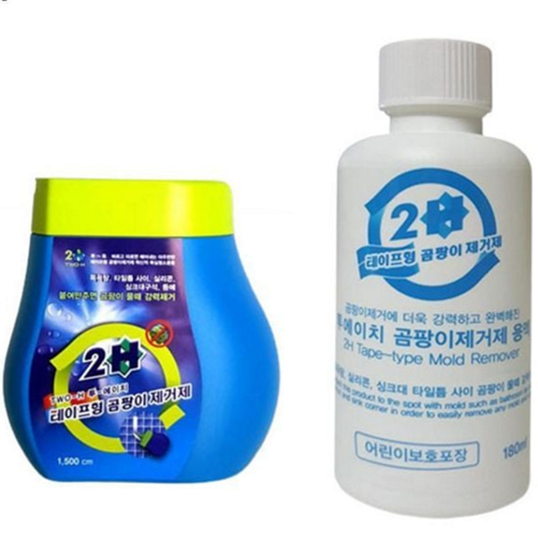 붙이는 곰팡이 제거제 테이프형 곰팡이 클리너 얼룩제거 욕실 벽면 - 상품 이미지