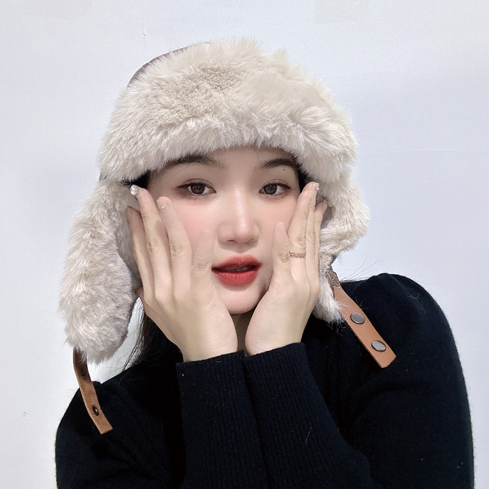 터프 레더 귀달이 군밤모자(브라운) 방한 겨울모자 - 메인 이미지