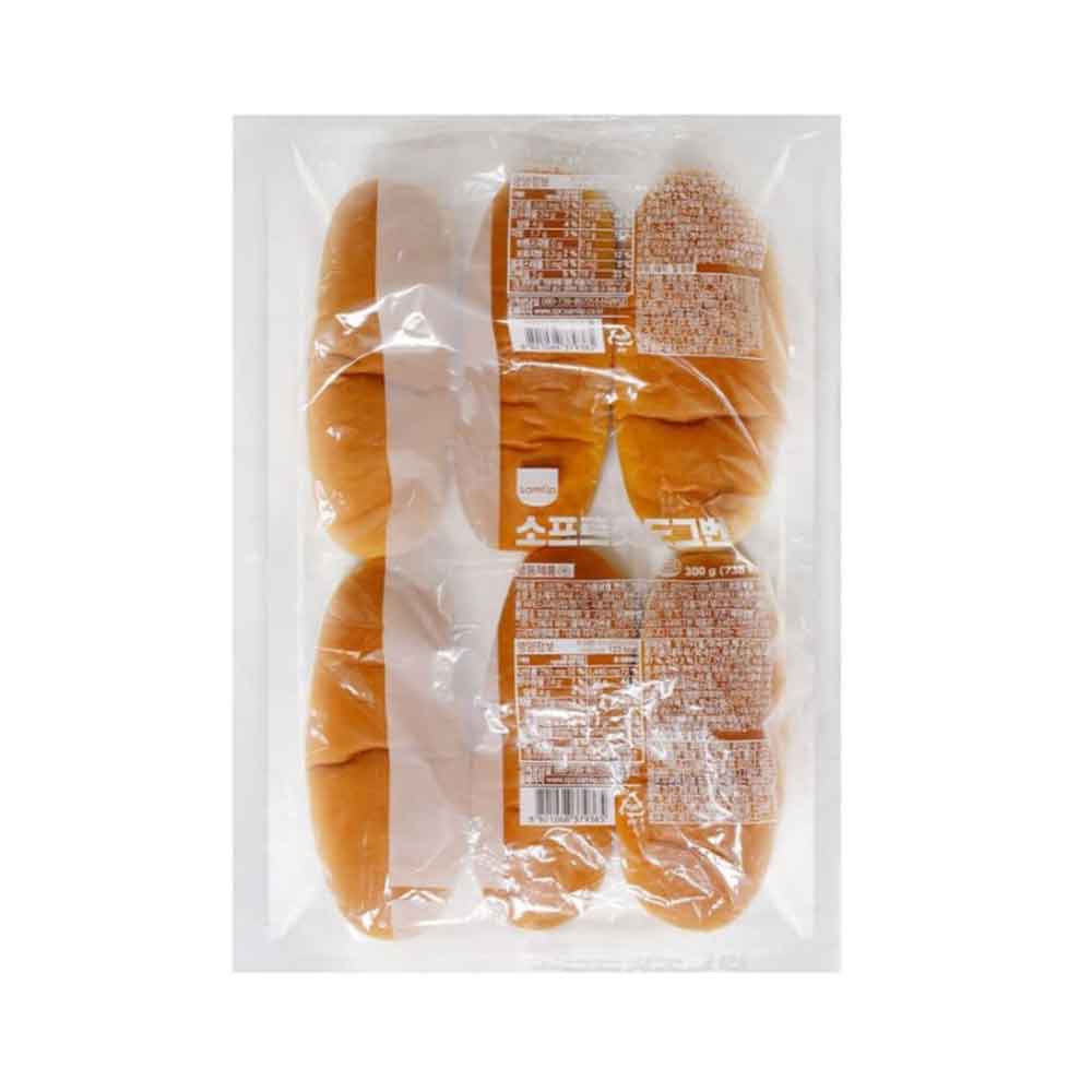 삼립 냉동 소프트핫도그번 300g 6개 - 상품 이미지