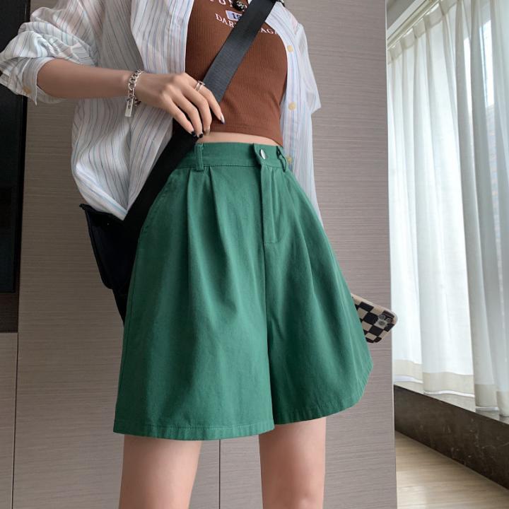 뒷밴딩 캐쥬얼 데일리 4부 핀턱 반바지 - 상품 이미지