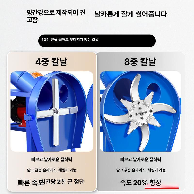축사 사료 분쇄기 볏짚 여물 풀 농업용 파쇄기 농장 사료 가공 - 상세 이미지 2