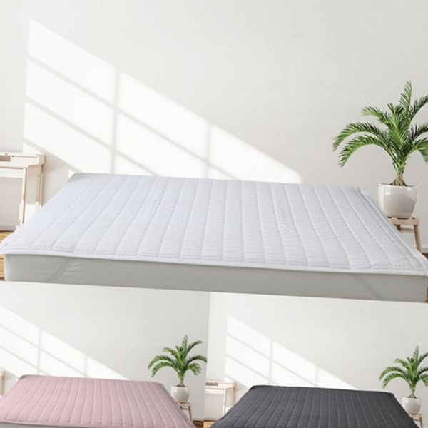 두꺼운 침대 패드 신혼부부 워싱 침대 패드 베이직 화이트 침구