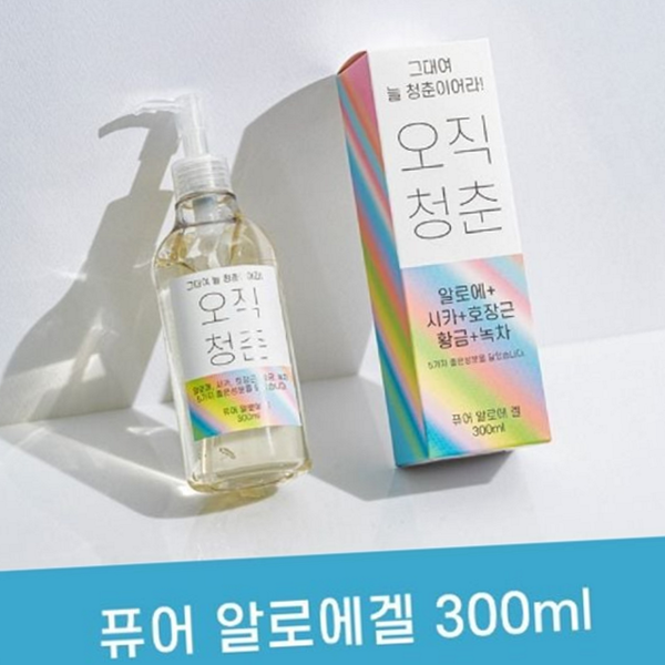 퓨어알로에 알로에 수딩 젤 식물성 알로에 보습 젤 건강 피부 - 메인 이미지
