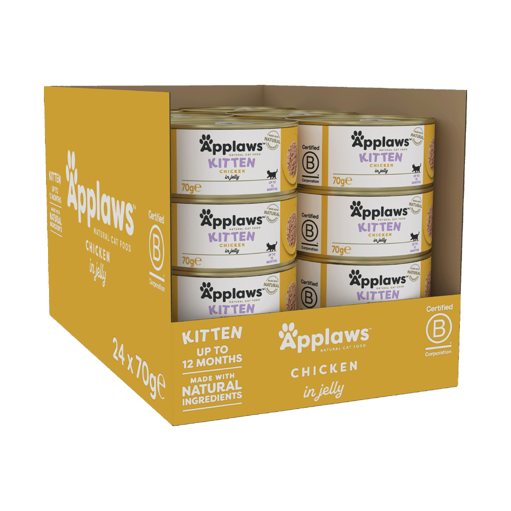 어플라우즈 젤리 고양이캔 키튼 치킨, 70g, 24개 - 상품 이미지