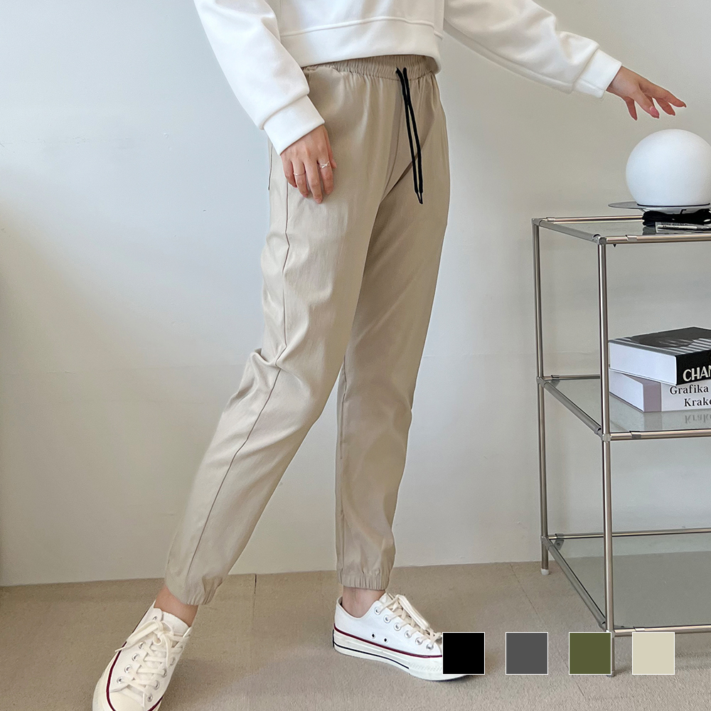 여자 보이드 스판 조거 밴딩 SD-220988 바지 여성조거바지 여자조거바지 여자조거팬츠 - 상품 이미지
