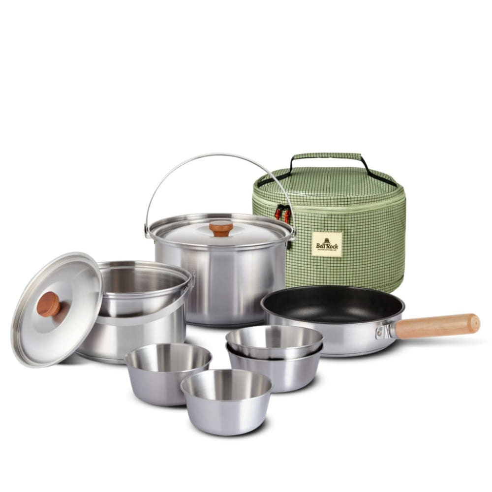 벨락 S9 코펠세트 2-3인용 / 통3중 캠핑코펠