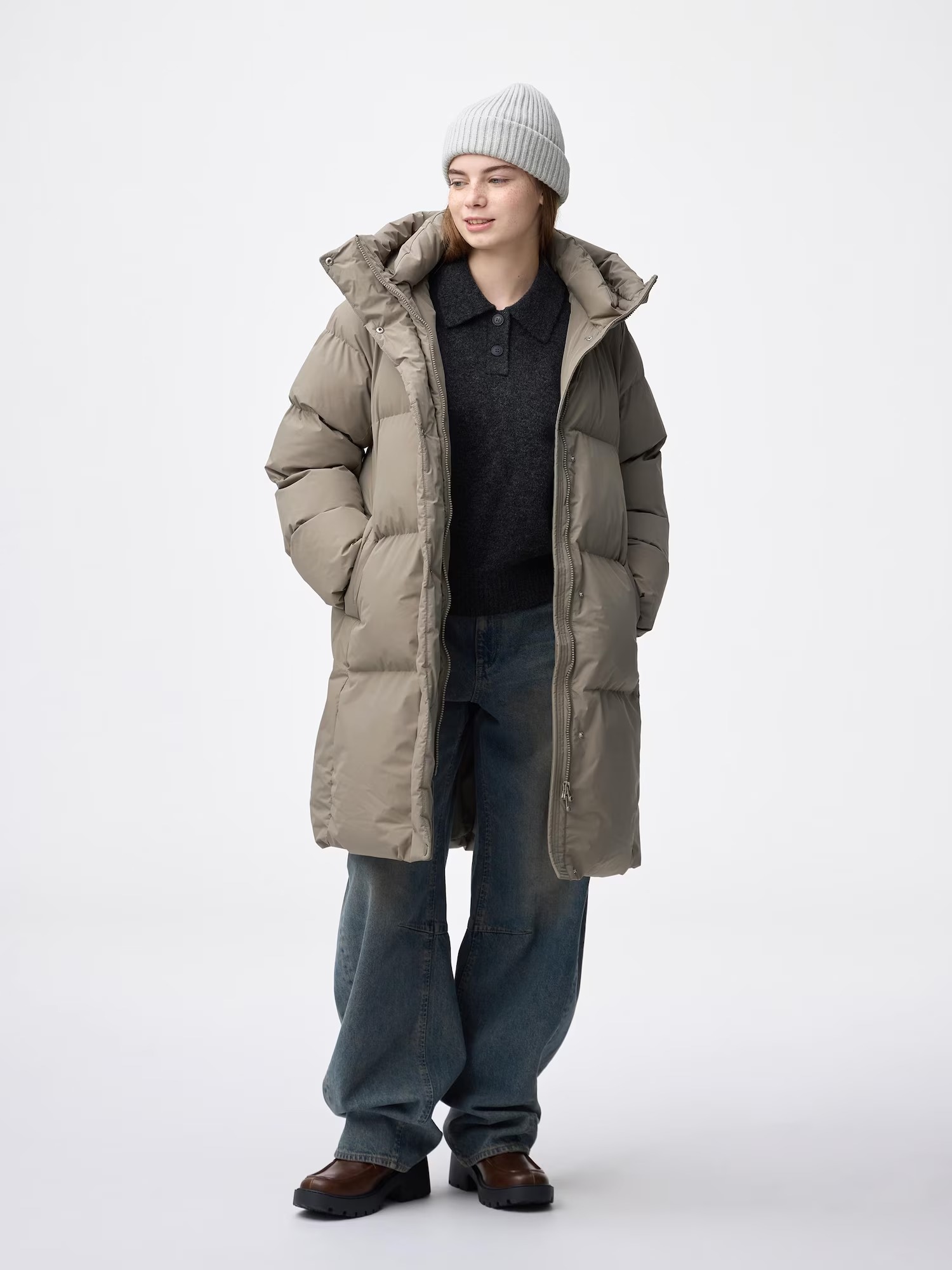 GU 지유 슈퍼 웜 패디드 코트 패딩 25FW 여성 롱패딩 +EC 2컬러 357672 - 상세 이미지 5