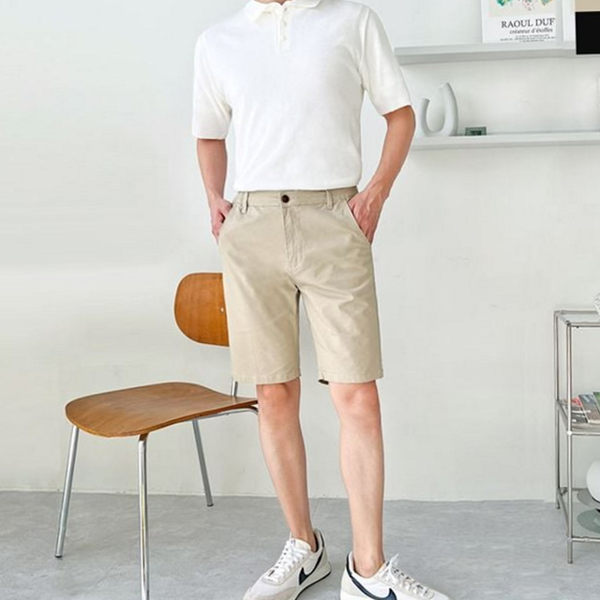 데 남자 밴딩 반바지 남성면 남성 밴딩 반바지 여름 코튼 - 상품 이미지