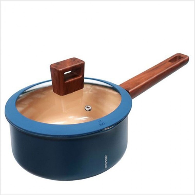 인덕션 냄비 전골 라면 편수 블루 18cm 세트 전골냄비 ih 스텐 - 상품 이미지