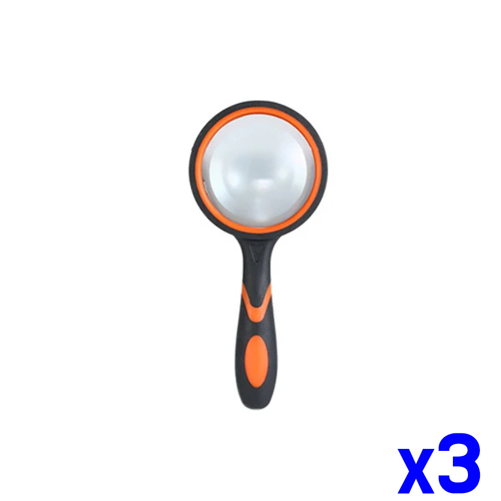 휴대용 손잡이 돋보기 50mm x3개 - 메인 이미지