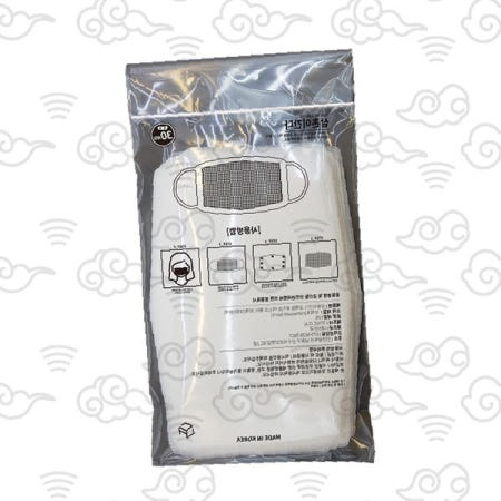 일회용 마스크 필터 부직포 교체용 면마스크 입체 삼차원 방진 위생 개별포장 가정용 사무실용