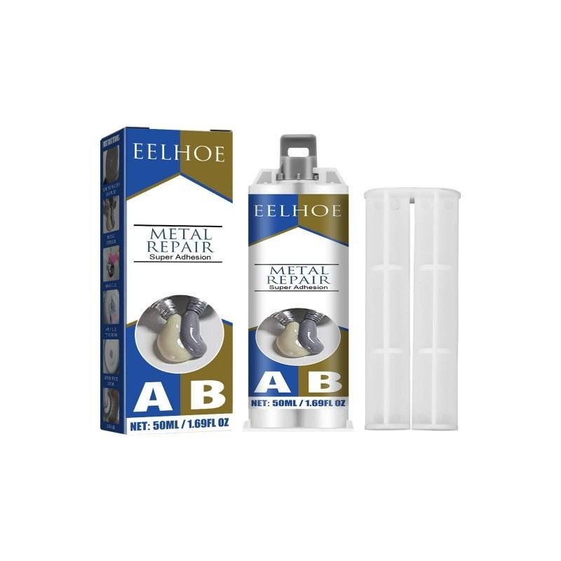 철접착제 금속 접착제 50mL 만능 주물용 본드 파이프 철판 누수 메탈 강력 배관 용접 초강력 - 상품 이미지