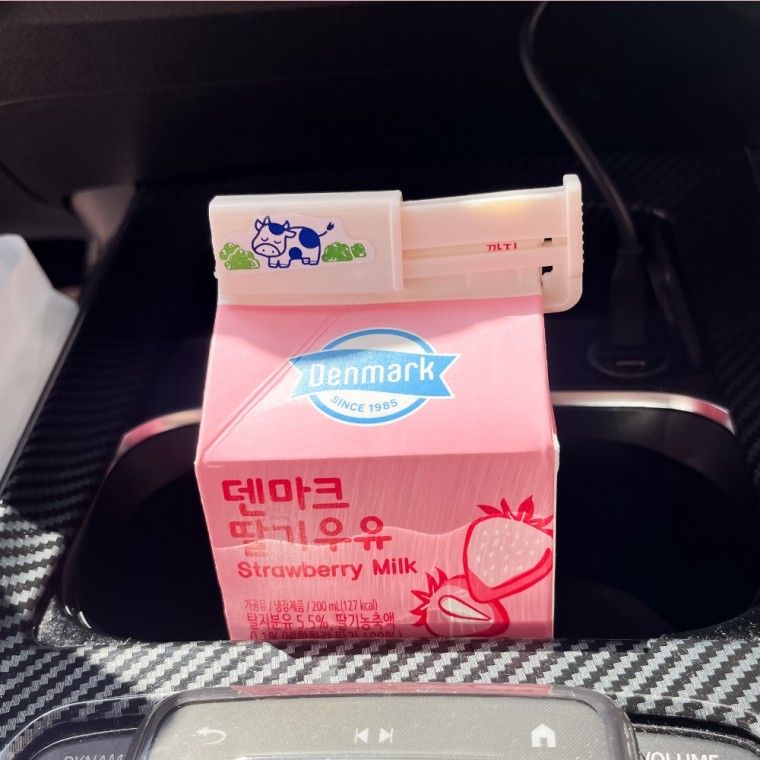 우유클립 우유 팩음료 밀봉클립 2P 우유밀봉클립 - 상품 이미지