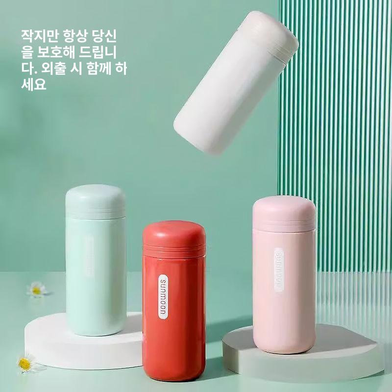 미니 보온 텀블러 소형 휴대용 귀여운 보냉 레드 - 상세 이미지 2