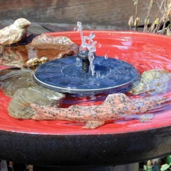 플로팅 태양광 분수 소형 미니 분수 정원 연못