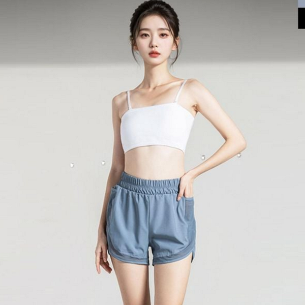 피트니스 여자 런닝 반바지 투인원 여자 트레이닝 반바지 여성 헬스 - 상품 이미지