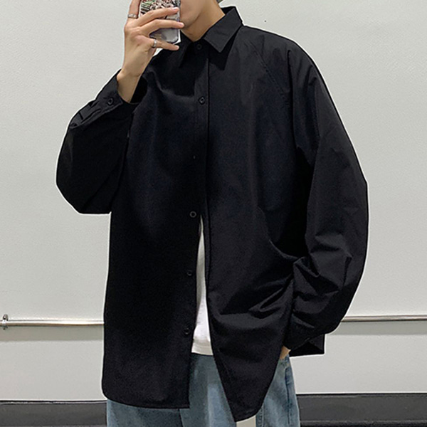 셔츠 블라우스 남방 면접 정장 와이셔츠 긴팔 남성 - 상품 이미지