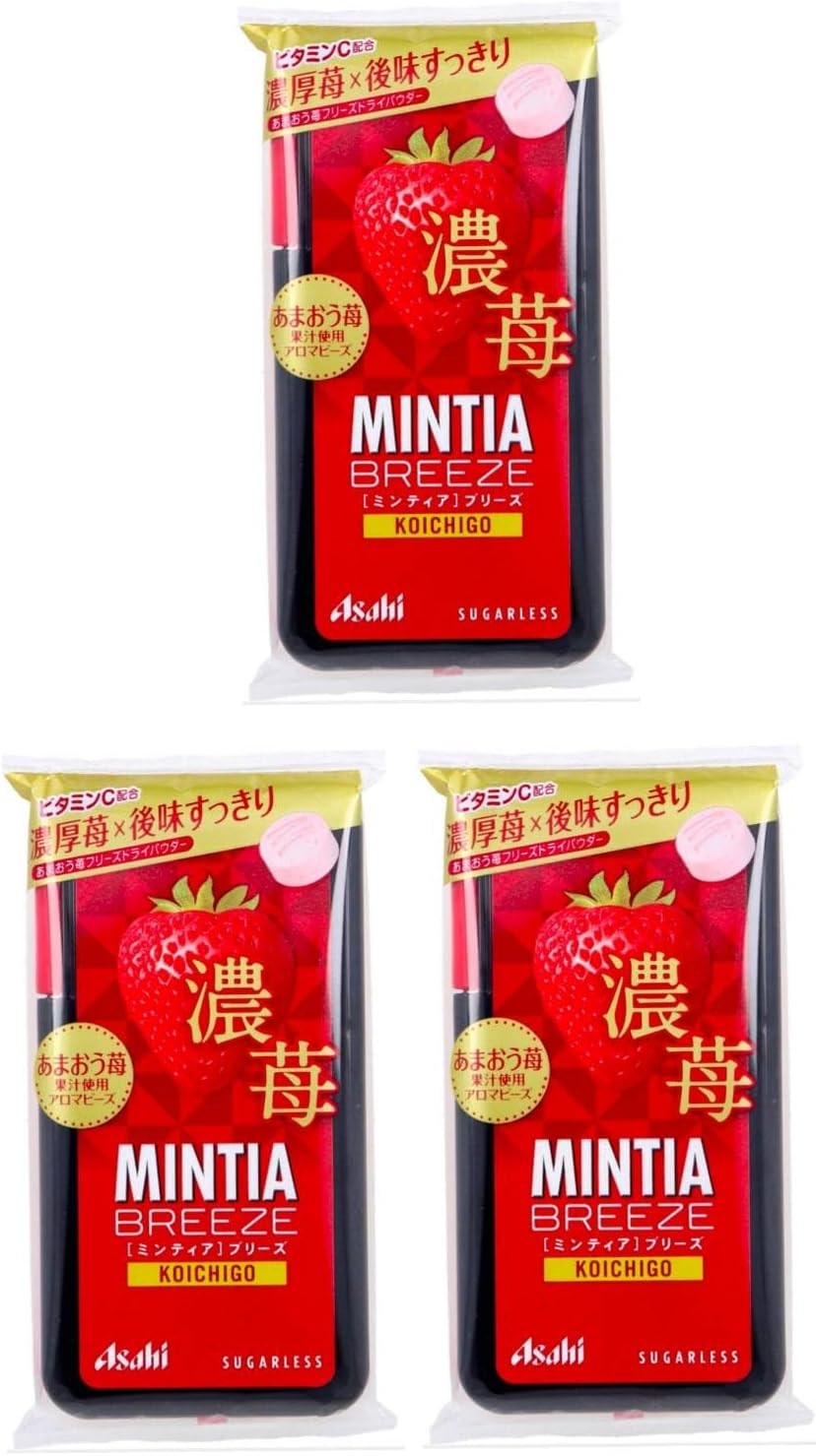 민티아 브리즈 진한 아마오 딸기맛 사탕 30개입 3개 - 상품 이미지