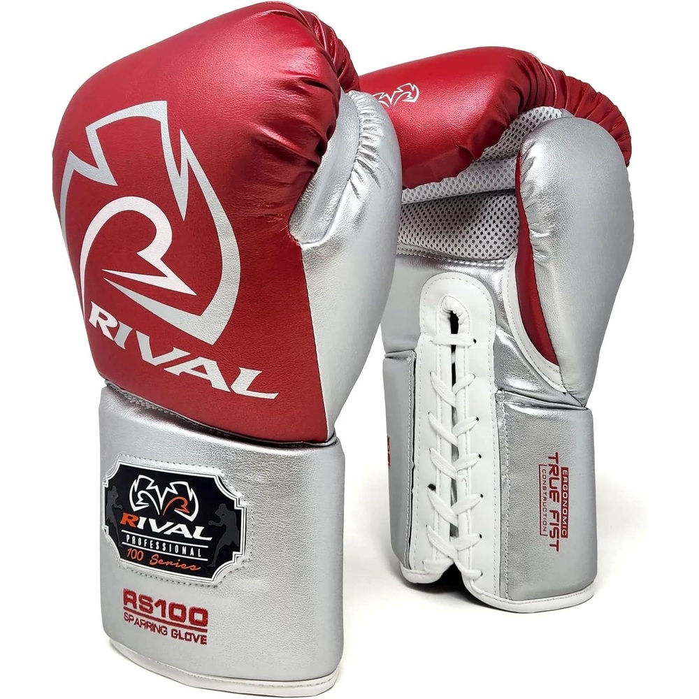 라이벌 RIVAL RS100 프로페셔널 스파링 글러브 레이스업 권투 장갑 레드 - 상세 이미지 3