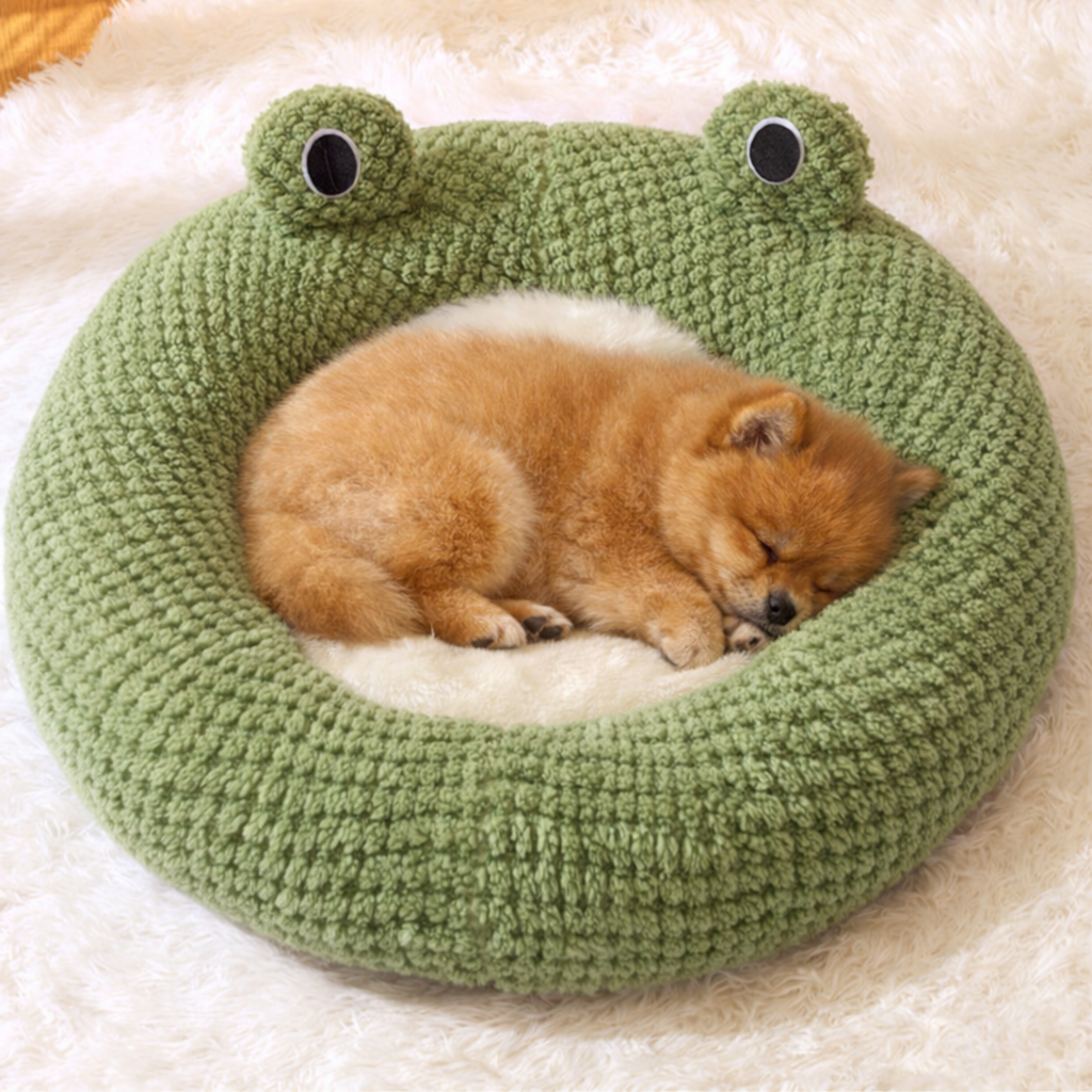 [원형] 애견 고양이 강아지 방석 쿠션 겨울 마약 베개