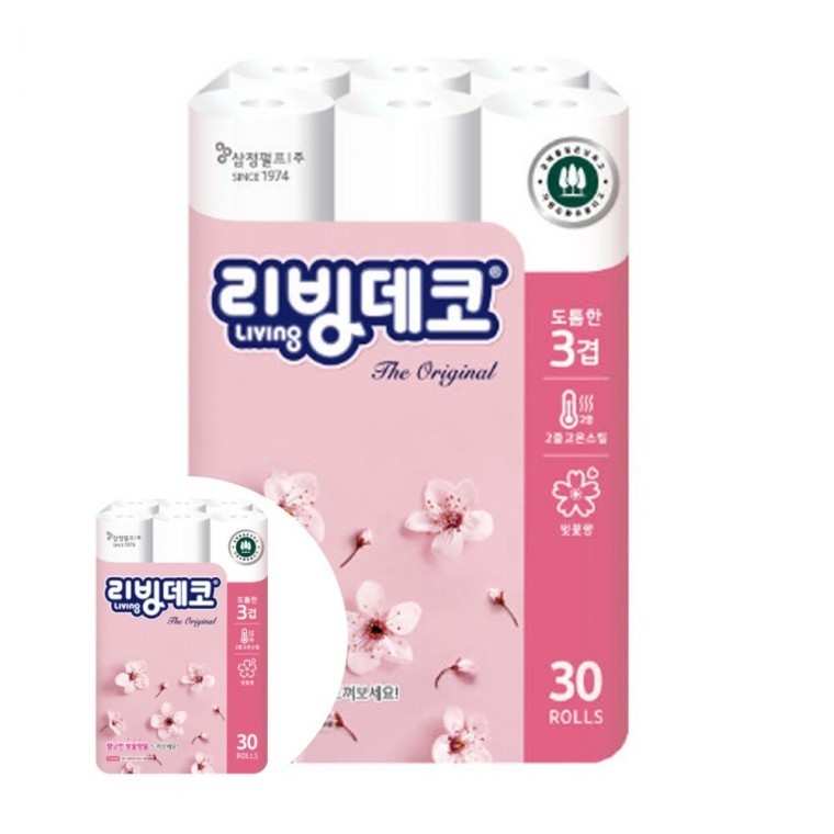 무형광 롤휴지 30개입 두루마리휴지 에코화장지 - 상품 이미지