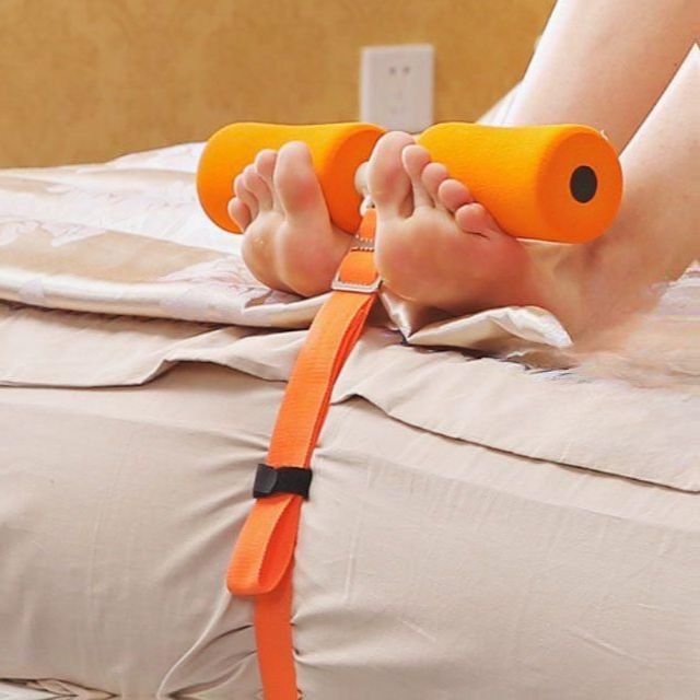 침대 싯업바 윗몸 일으키기 복부 싯업 보조바 스트랩 복근 운동 장비 햄스트링 코어 - 상품 이미지