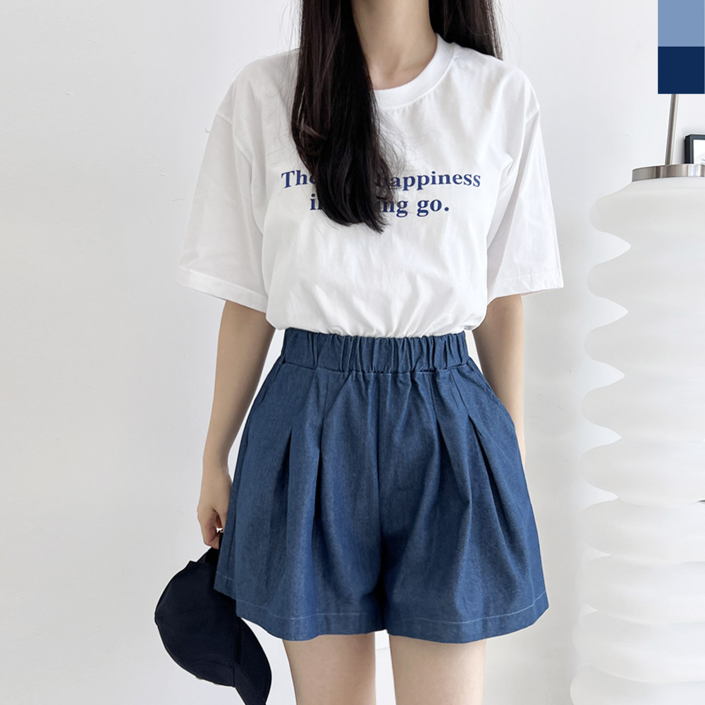 플레어 22 KYI 청치마반바지 여자데님 - 상품 이미지