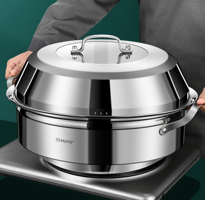 대형 조개 찜기 36cm 스티머 보쌈 만두 전골 업소용 찜통 - 상품 이미지