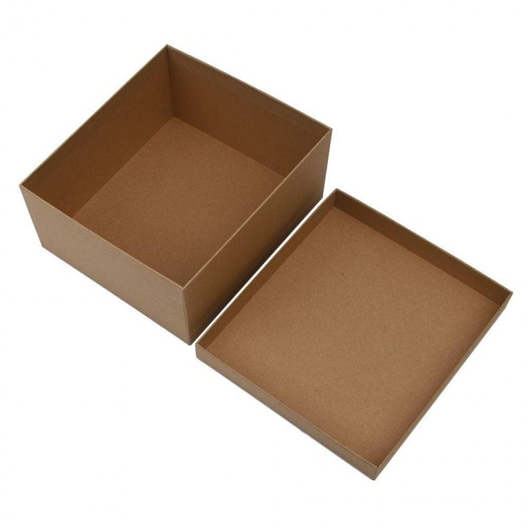 크라프트 무지 선물 상자 20x 18x8cm 싸바리 박스 기프트 다용도 답례 케이스 - 메인 이미지