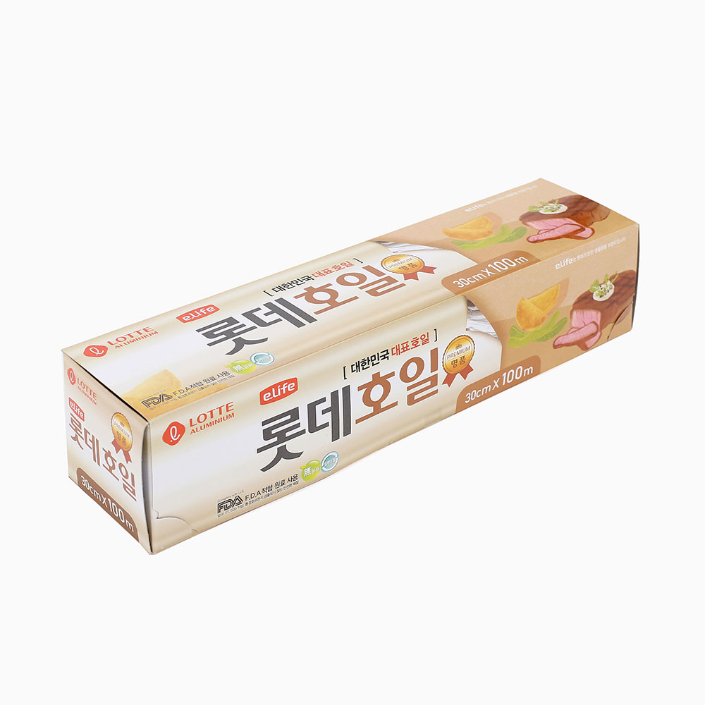 호일 프리미엄 호일(30cmx100M) 알루미늄호일 쿠킹호일 - 상품 이미지