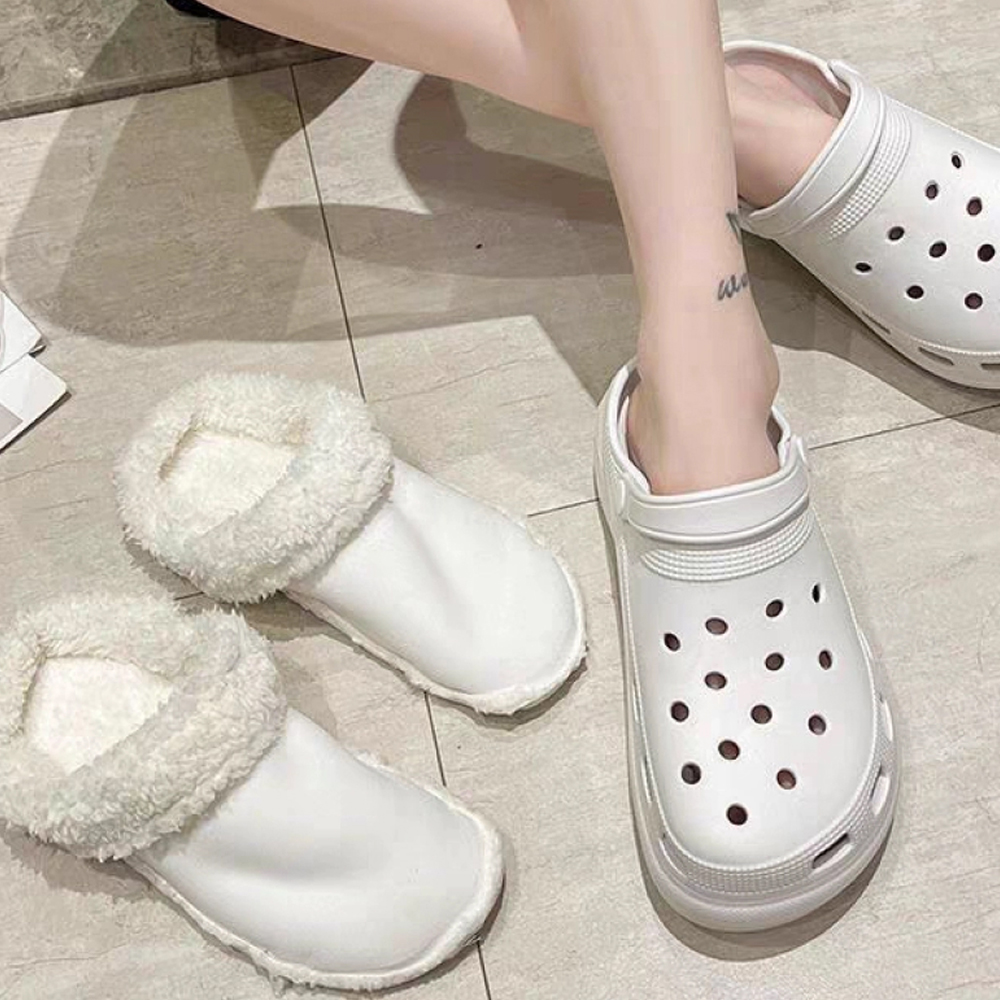 아쿠아슈즈 내피 탈부착 뽀글이 털 안감 슬리퍼 털실내화 - 상품 이미지