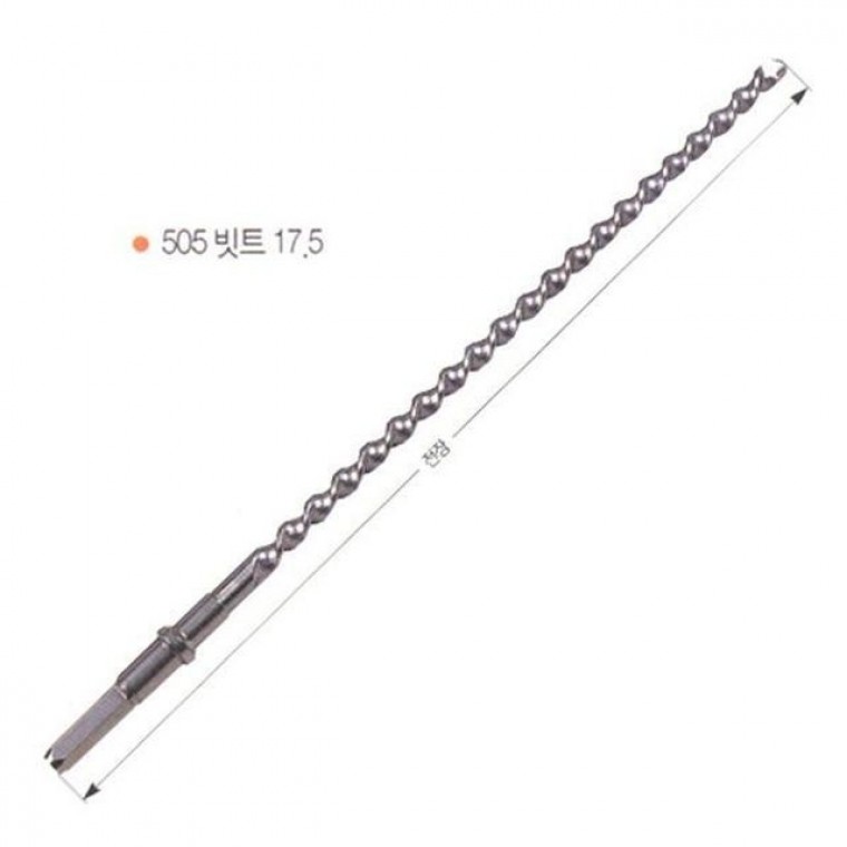 육각타입 4날 콘크리트비트 32.0mm 505mm 육각 (1EA) - 메인 이미지