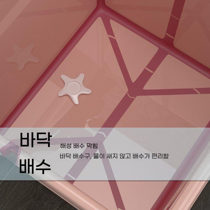 홀로 사우나 접이식 대형 욕조 반신욕 가정용 휴대용 이동식 간이욕조 목욕통 반신욕기 - 상세 이미지 3