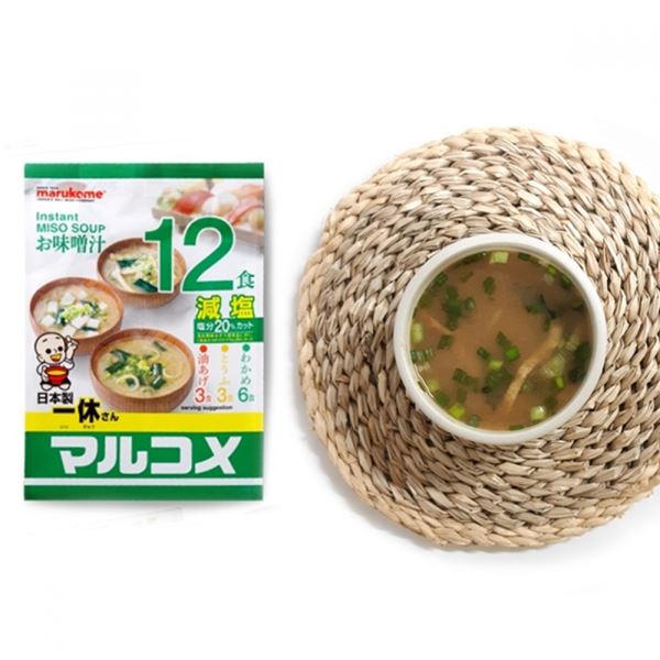 잇큐상 12P 즉석국 저염 마루코메 미소국 마루코메 미 - 상품 이미지