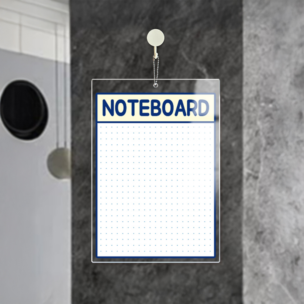 아크릴 걸이형 메모보드 NOTEBOARD1 알림 안내판 21x30cm 화이트판 - 메인 이미지