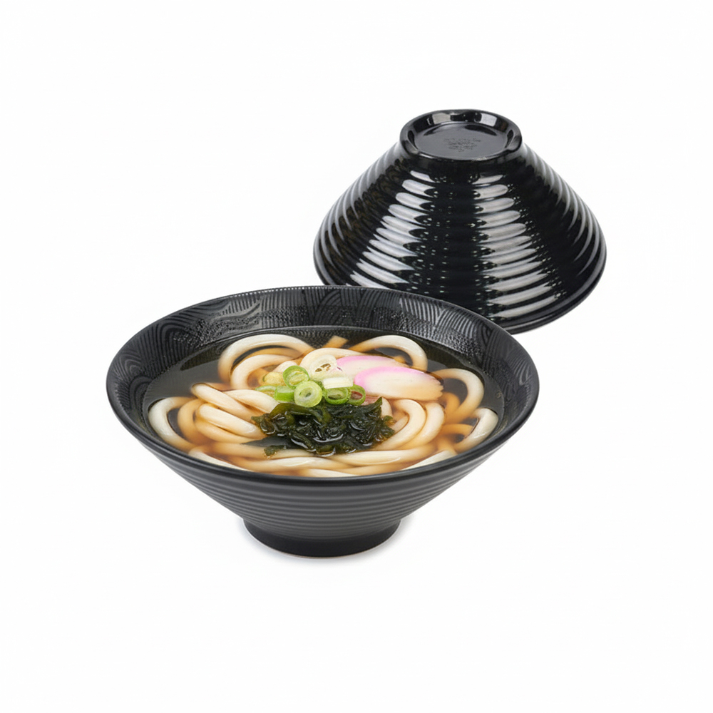 업소용 파도 멜라민 우동기 면기 대접 그릇 22.8cmx9.3cm - 상품 이미지
