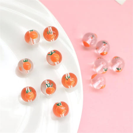 [해외]핸드페인팅 재미있는 드립 오일 루스 비즈 수제 DIY 팔찌 액세서리 1.4 1.1cm D