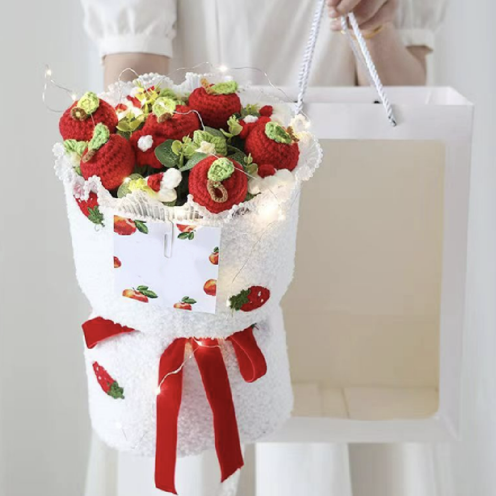졸업식 생일 재롱잔치 기념일 인테리어 화이트데이 향기나는 LED 과일 꽃다발 - 상세 이미지 3