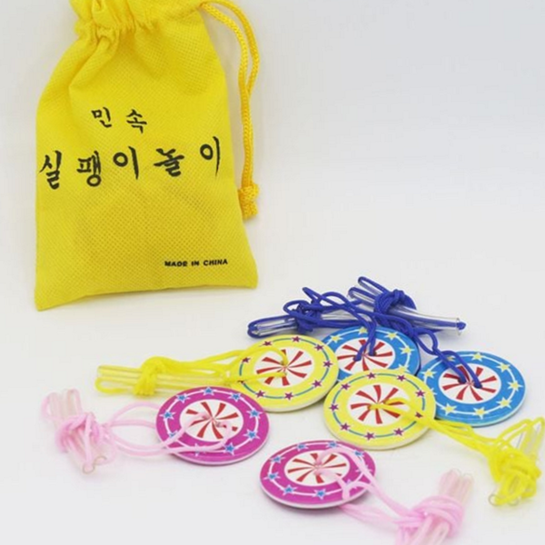원행사 실팽이 놀이 세트 학교 실팽이 장난감 명절 단체 - 상품 이미지