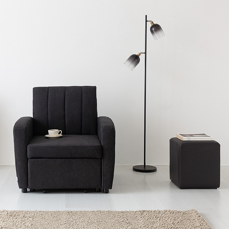 네르센 1인 패브릭 소파베드 XY2178 7238.0152, 다크그레이