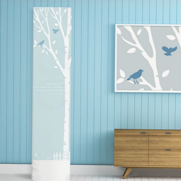 인테리어 스탠드형 에어컨 커버 세련된 사각 에어컨 커버 패브릭 사계절 - 상품 이미지