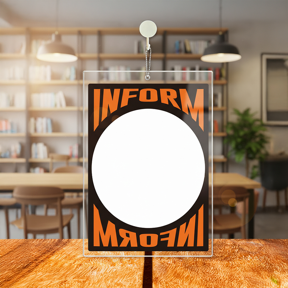 아크릴 걸이형 메모보드 INFORM1 알림 안내판 21x30cm 화이트판 - 상품 이미지