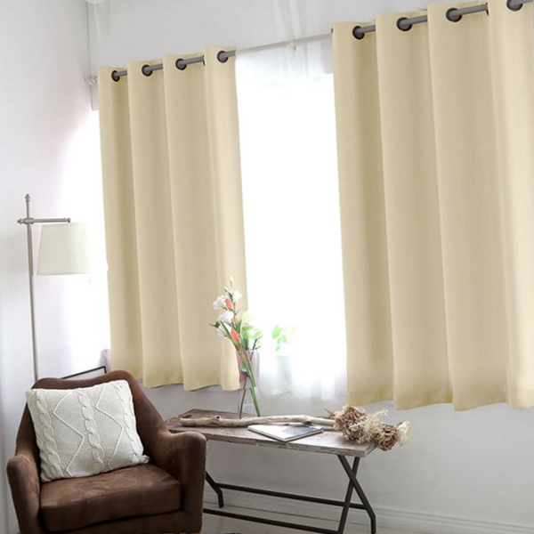 펀칭형 아일렛 방한 커튼 사계절 거실 암막 커튼 침실 작은방