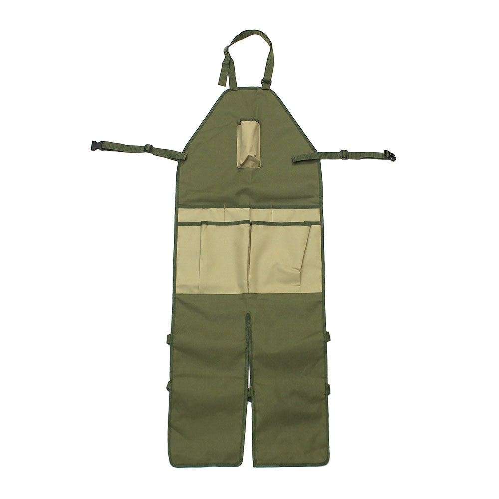 원예앞치마 원예 작업용 앞치마 바지(카키) 목공 예초기앞치마 예초앞치마