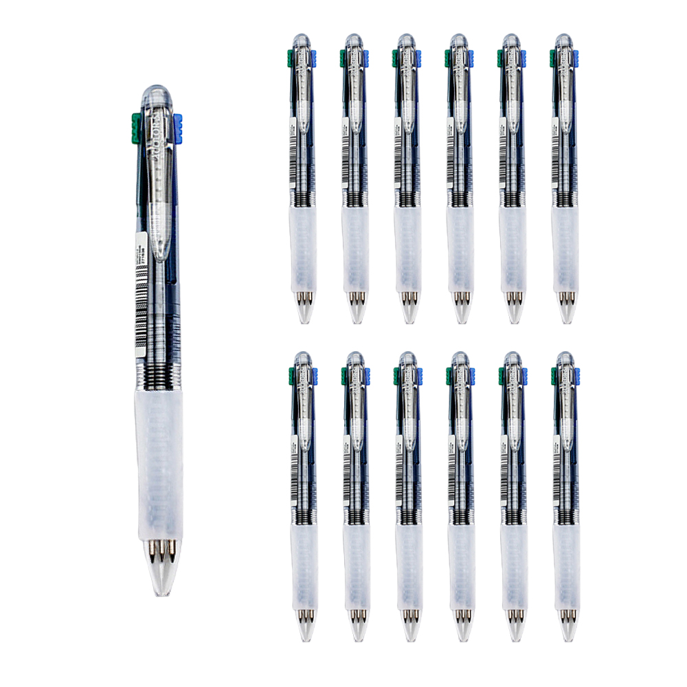 볼펜 0.7mm 문화 4색 12개입 사무용볼펜 - 상세 이미지 3