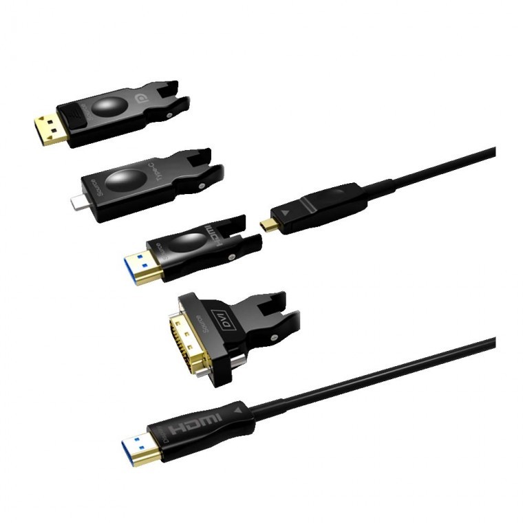 USB 3.1 타입C HDMI 8K 4K 60Hz 광 리피터 케이블 15M 변환젠더 영상 오디오 장거리 전송 컨버터 - 상품 이미지