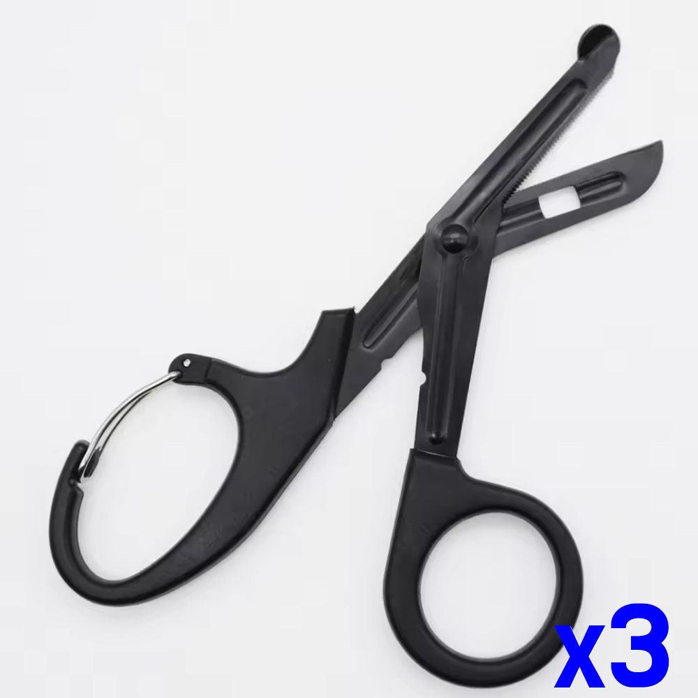 붕대가위 19cm 드레싱가위 가정비상구급용 x3개 - 메인 이미지