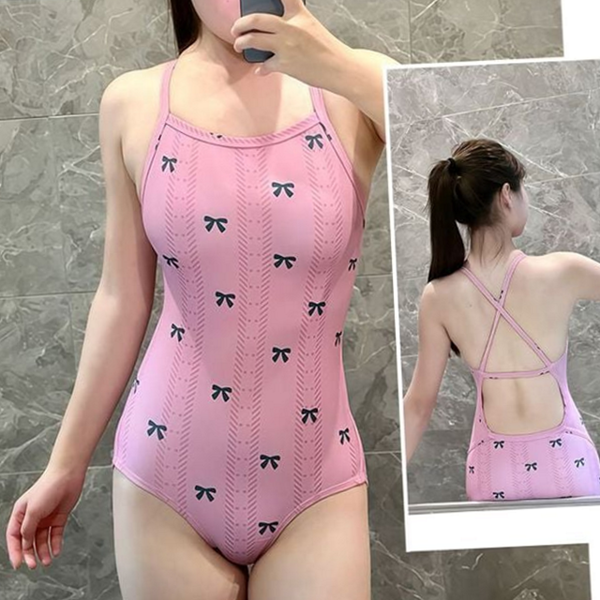 노와이어 여성 원피스 수영복 스킨핏 여자 원피스 수영복 스포츠 실내 - 상품 이미지