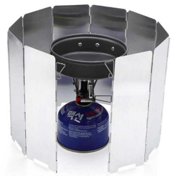 휴대용 캠핑 스토브 방패 버너 야외 스토브 바람막이 스크린 캠핑용