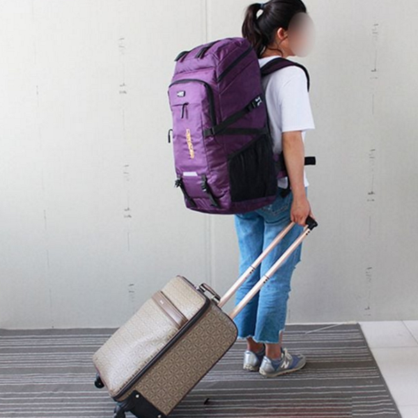 빅사이즈 캠핑용 백팩 남녀공용 대용량 백팩 여행용 배낭 - 상품 이미지